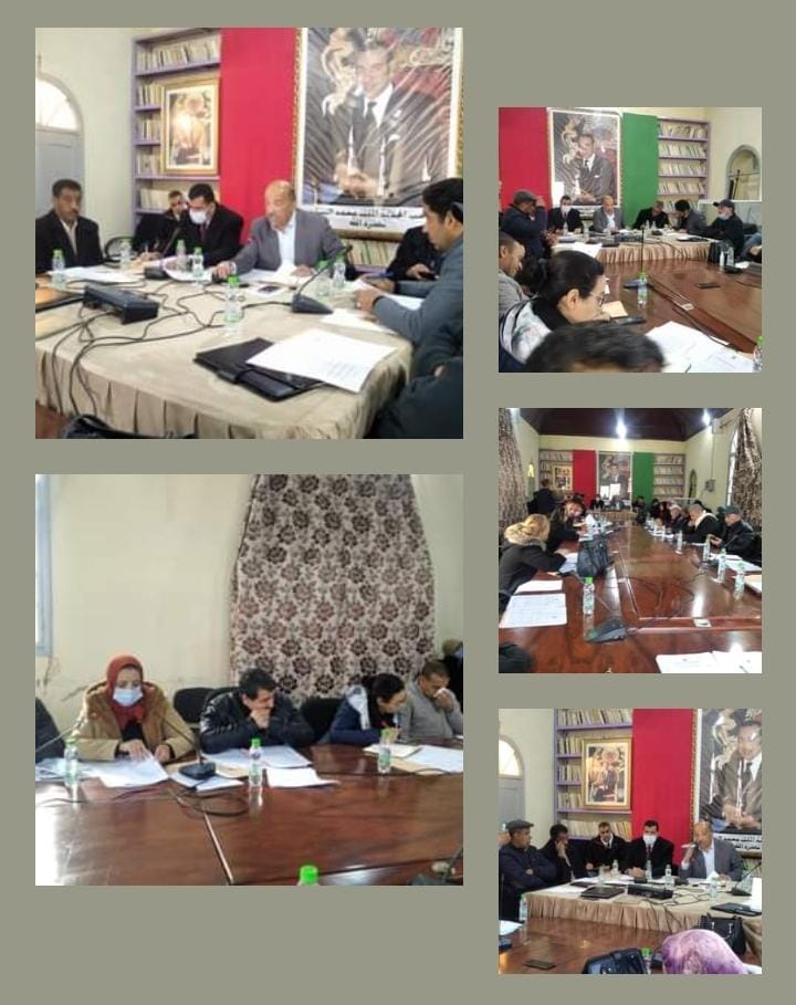 مجلس جماعة ازرو اقليم افران، يوافق بالإجماع نقط جدول الأعمال لدورته العادية