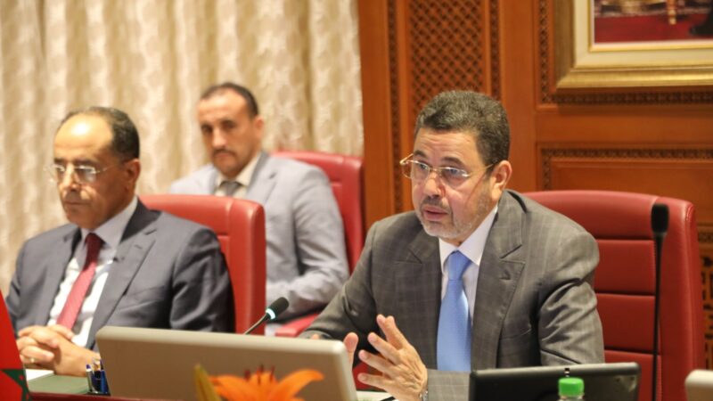 السيد الرئيس المنتدب للمجلس الأعلى للسلطة القضائية يجري مباحثات مع رئيس مجلس القضاء الأعلى بجمهورية العراق