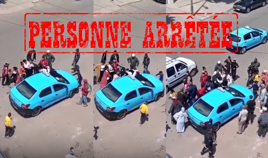 سيدة بسطات يشتبه في تورطها بإلحاق أضرار بسيارة الأجرة