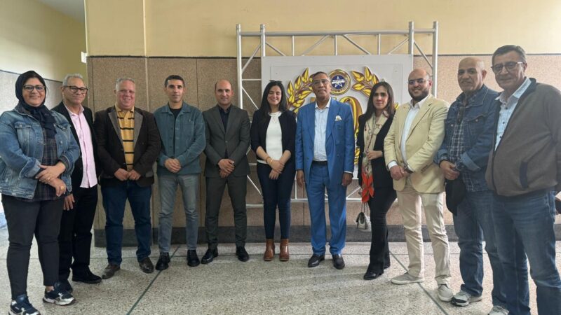 الأمين العام (ا.م.ش) يستقبل أعضاء المكتب النقابي لمهني ميدي 1 تي في، مصحوبا بوفد من المكتب الوطني للجامعة الوطنية للصحافة والإعلام والاتصال
