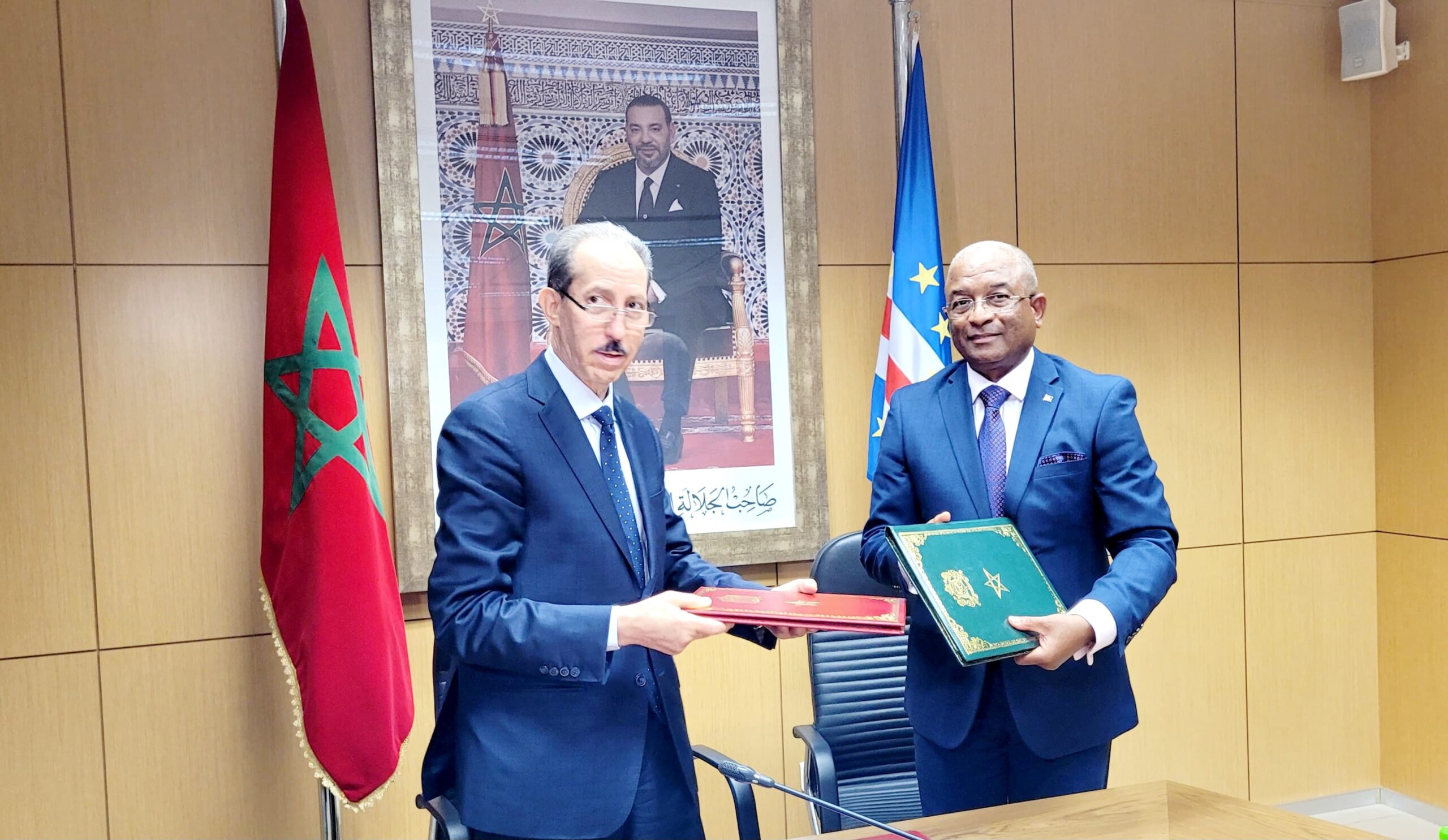 التوقيع على مذكرة تفاهم بين رئاسة النيابة العامة بالمملكة المغربية ونظيرتها بجمهورية الرأس الأخضر