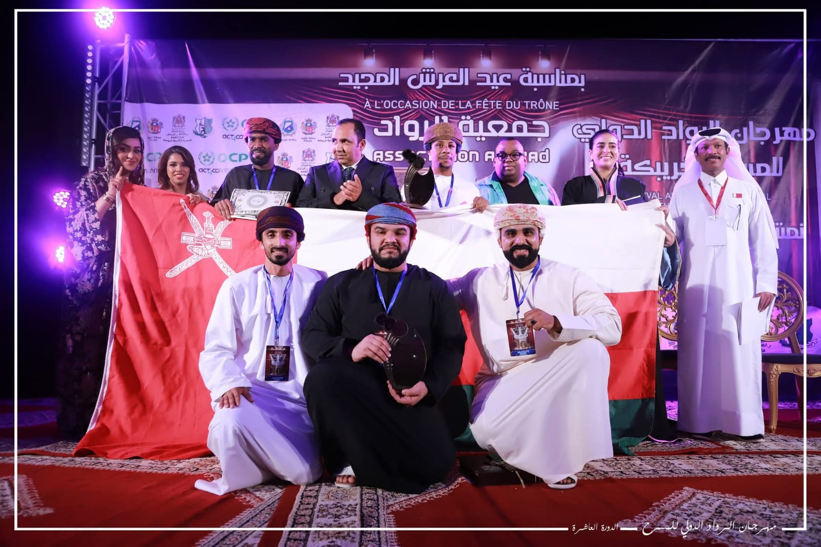 المحطات من سلطنة عمان تفوز بالجائزة الكبرى لمهرجان مسرح الرواد الدولي بخريبكة