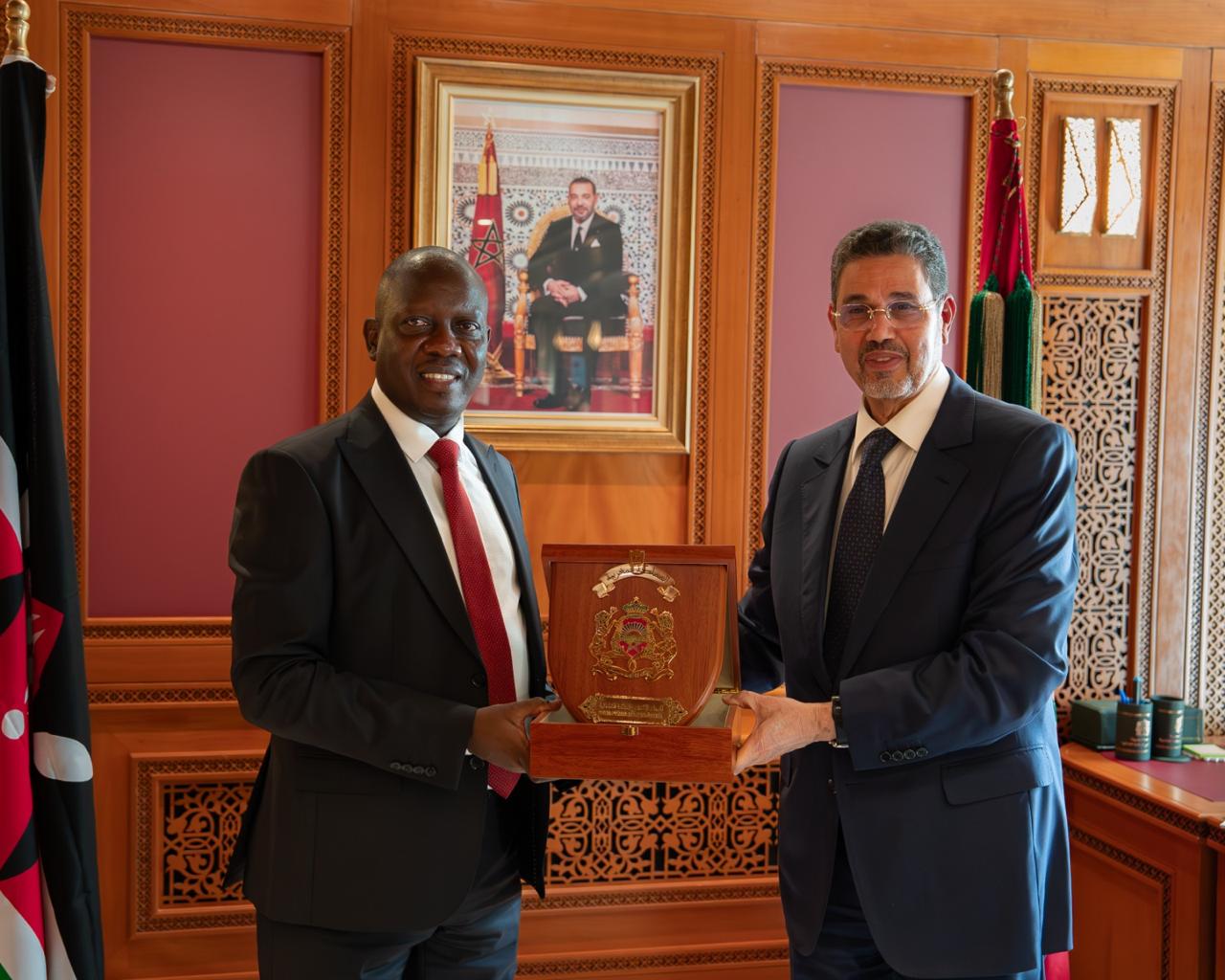 الرئيس المنتدب للمجلس الأعلى للسلطة القضائية يستقبل مدير المتابعات العمومية بجمهورية كينيا