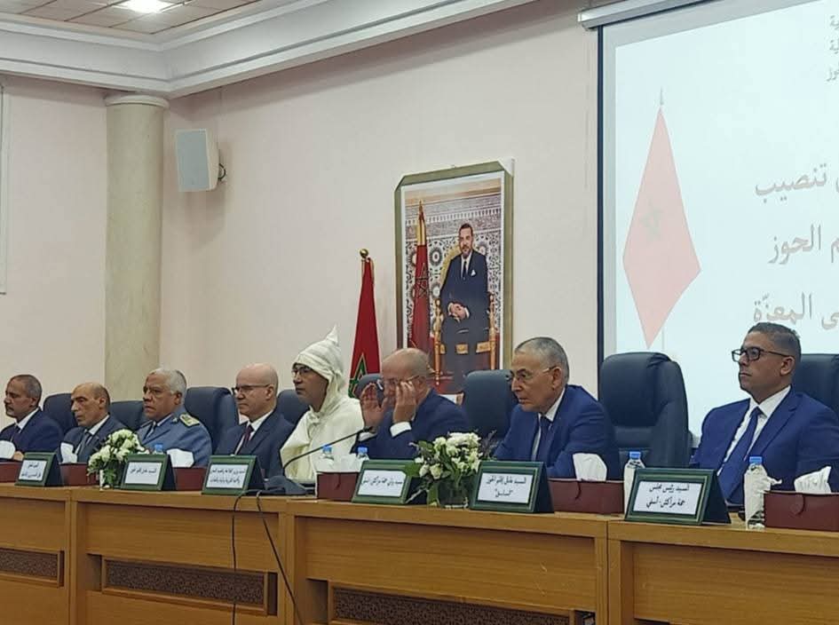 وزير الفلاحة يشرف على تنصيب مصطفى المعزة عاملا على اقليم الحوز