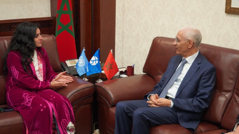 رئيس مجلس النواب راشيد الطالبي يجري مباحثات مع الأمينة العامة لمنظمة الأمم المتحدة للسياحة