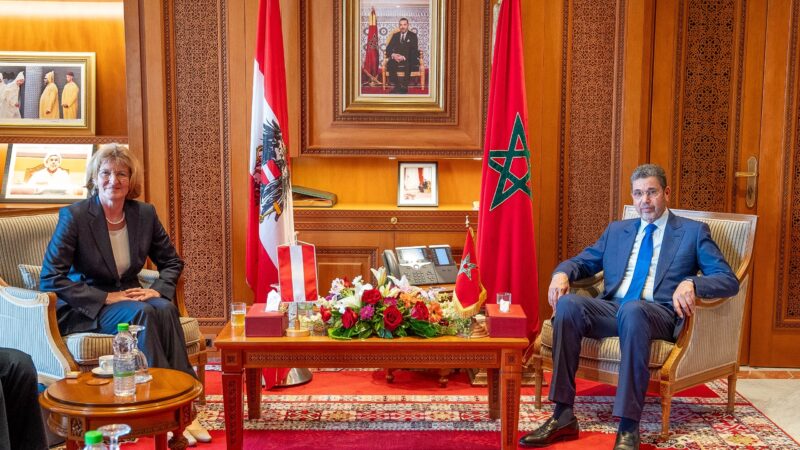 السيد الرئيس المنتدب للمجلس الأعلى للسلطة القضائية يستقبل المدعية العامة لجمهورية النمسا